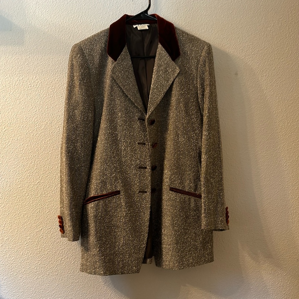 VTG J.R.T blazer with suede trim size 10